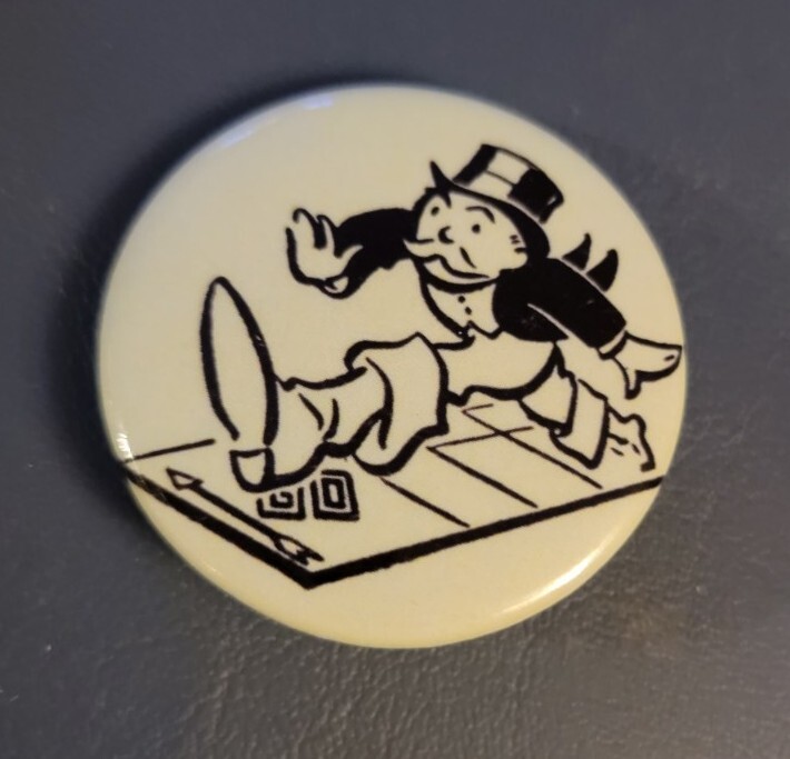 SDCC 2023 Monopoly Button Pin Hasbro Pulse Booth