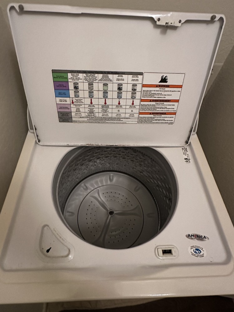 Whirlpool washer & dryer set used