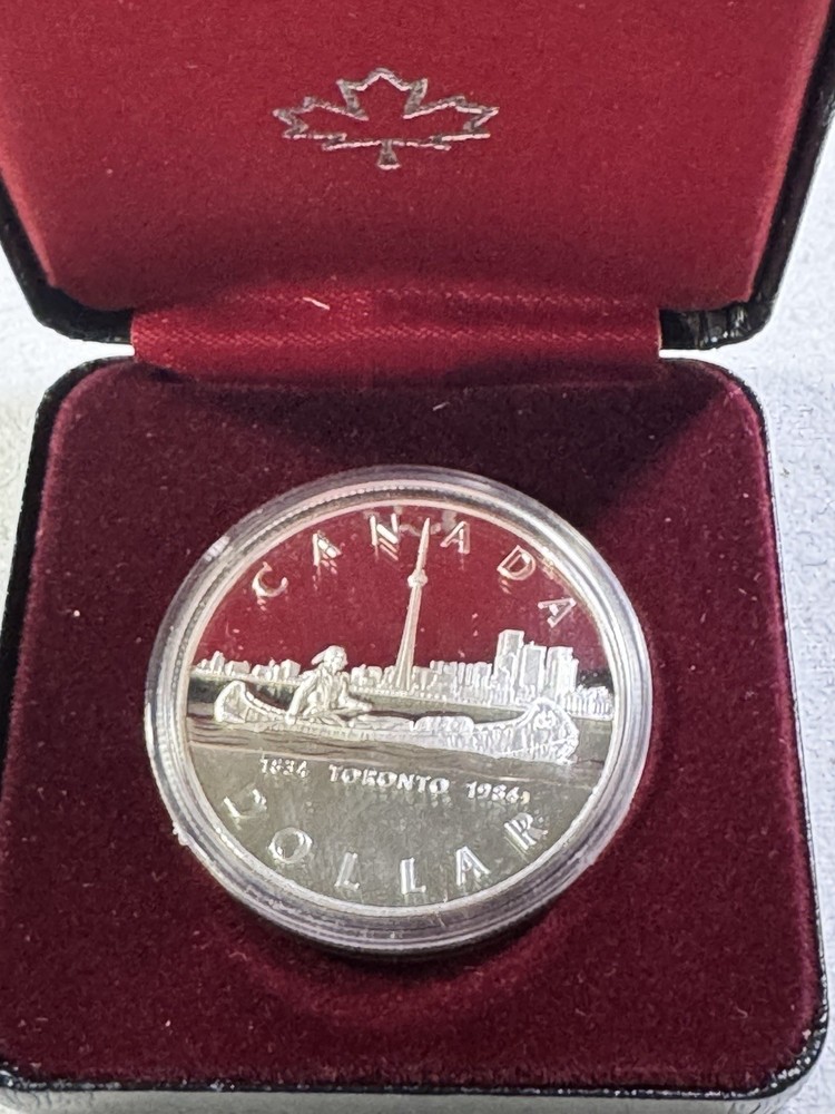 1984 Canada 1 Dollar Silver Proof Coin Toronto