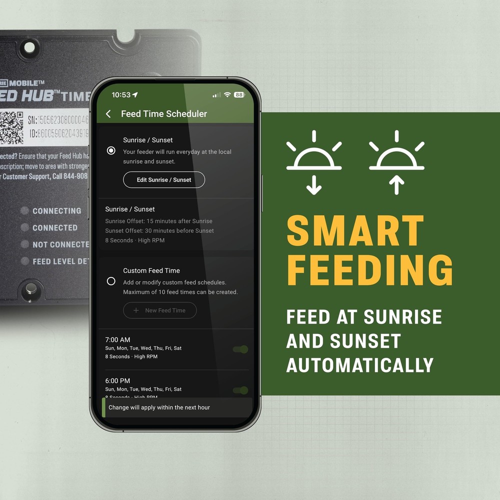 Feed Hub - Cellular Upgrade Kit for Spin Cast Feeders - Program, Get Feed and...