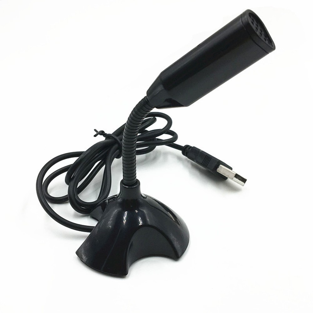 USB Mini Desktop Speech Microphone Stand For PC Laptop Computer Notebook Audio