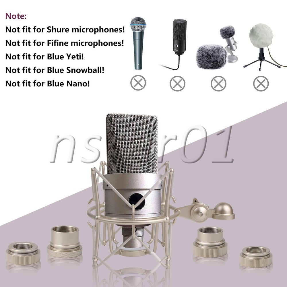 Spider Shock Mount Replacement for Newman U87 Micropone Cylindrical Shape
