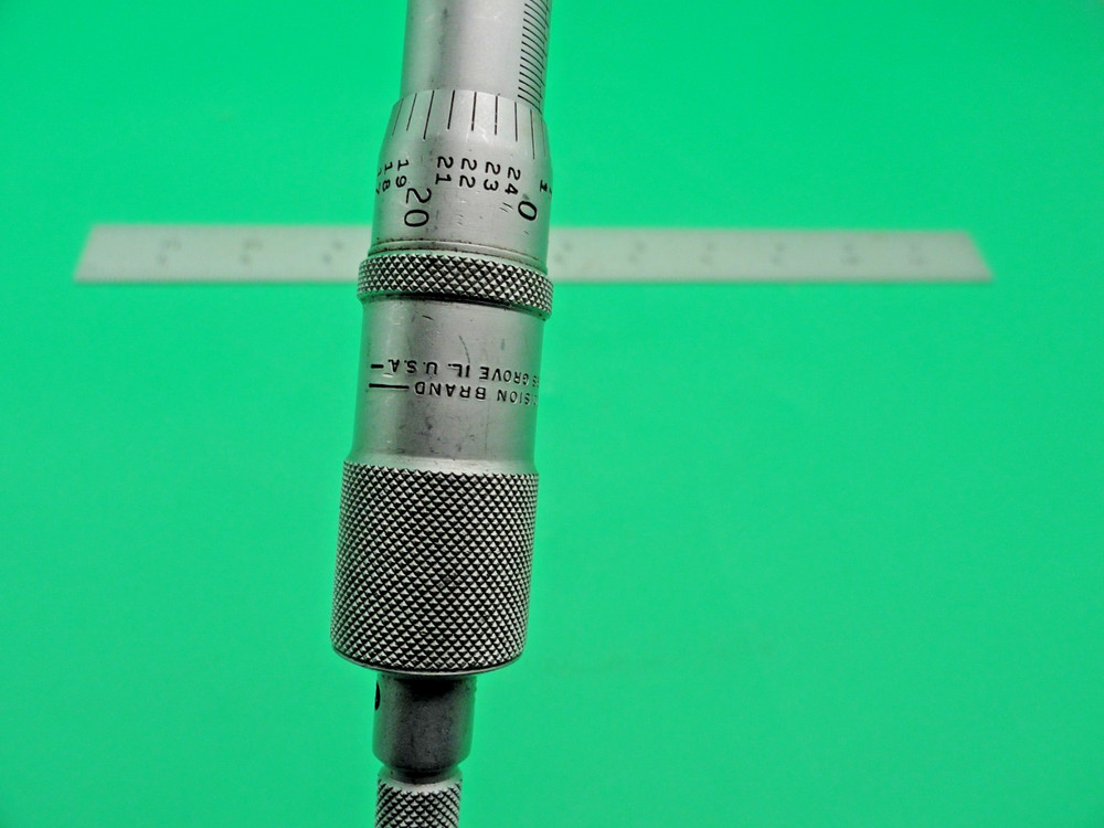 PRECISION BRAND 3-4" RANGE OUTSIDE MICROMETER