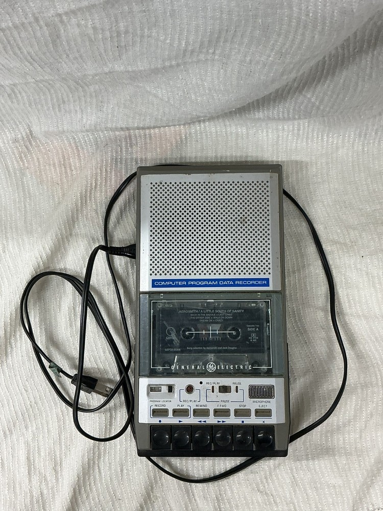 General Electric Computer Program Data Recorder Cassette Player Works