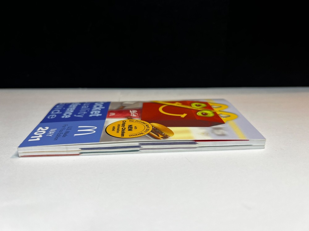 May 2011, McDonald's Pocket Quality Reference Guide, U.S.A. Edition, NOS