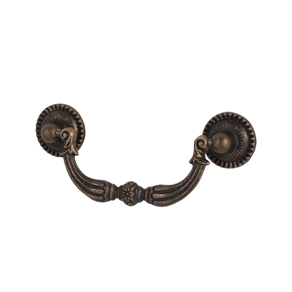 1~20PCS Vintage Drop Bail Dresser Pull Handle Drawer Pulls Rustic Antique Bronze