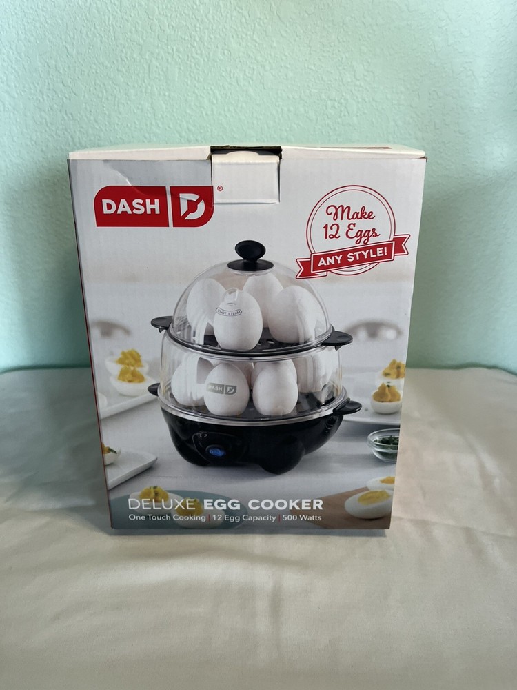 DASH Deluxe Rapid Egg Cooker for Hard Boiled, Poached, Scrambled Eggs, Omelets