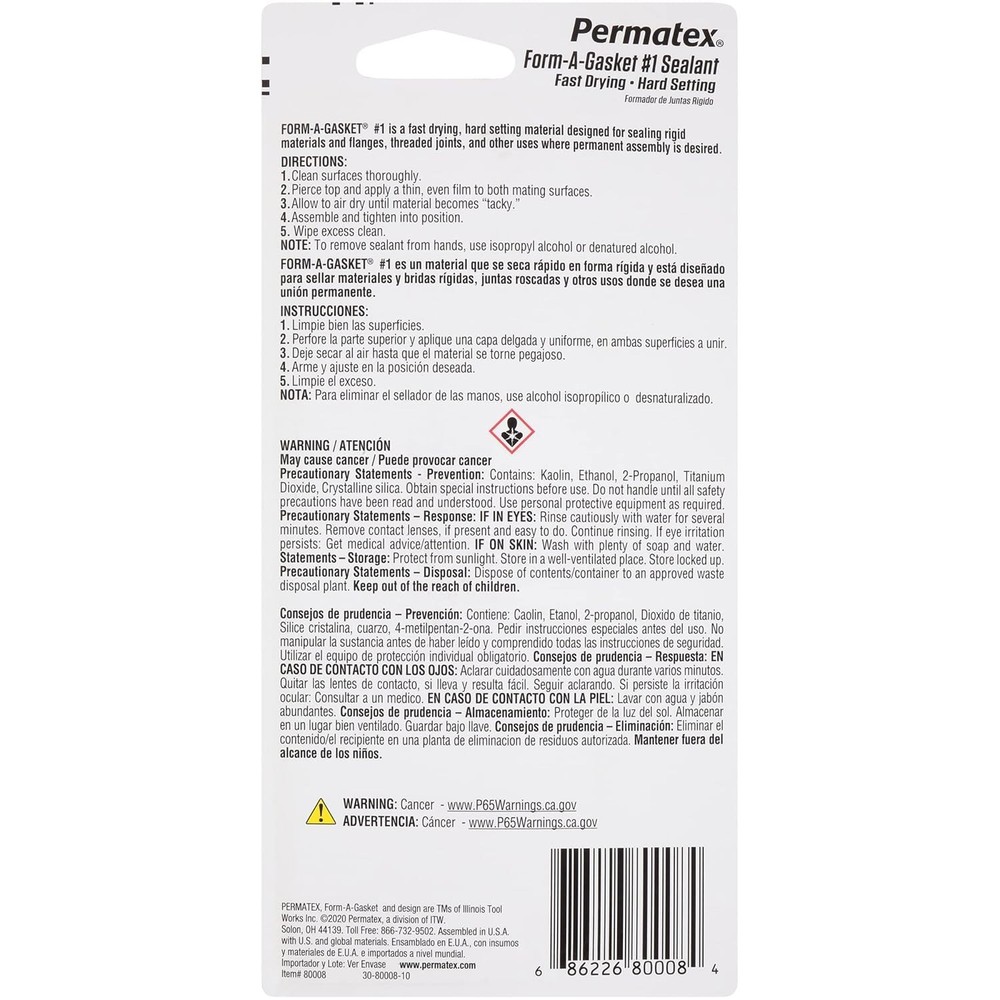 Form-A-Gasket Sealant, 3 oz.