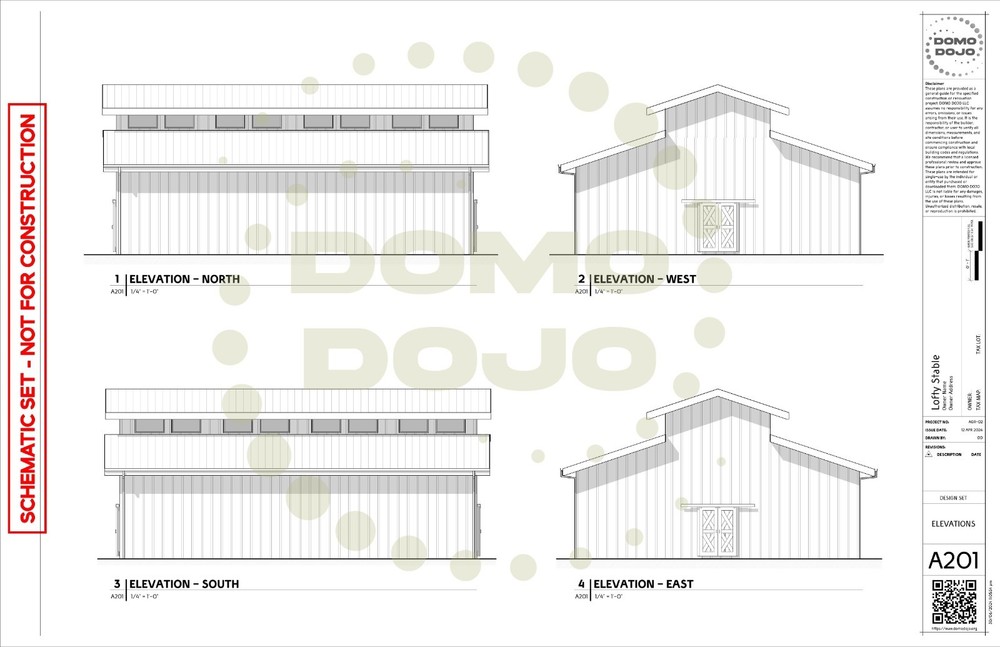 Lofty Stable Agricultural Building Plans – PDF Downloadable Blueprint