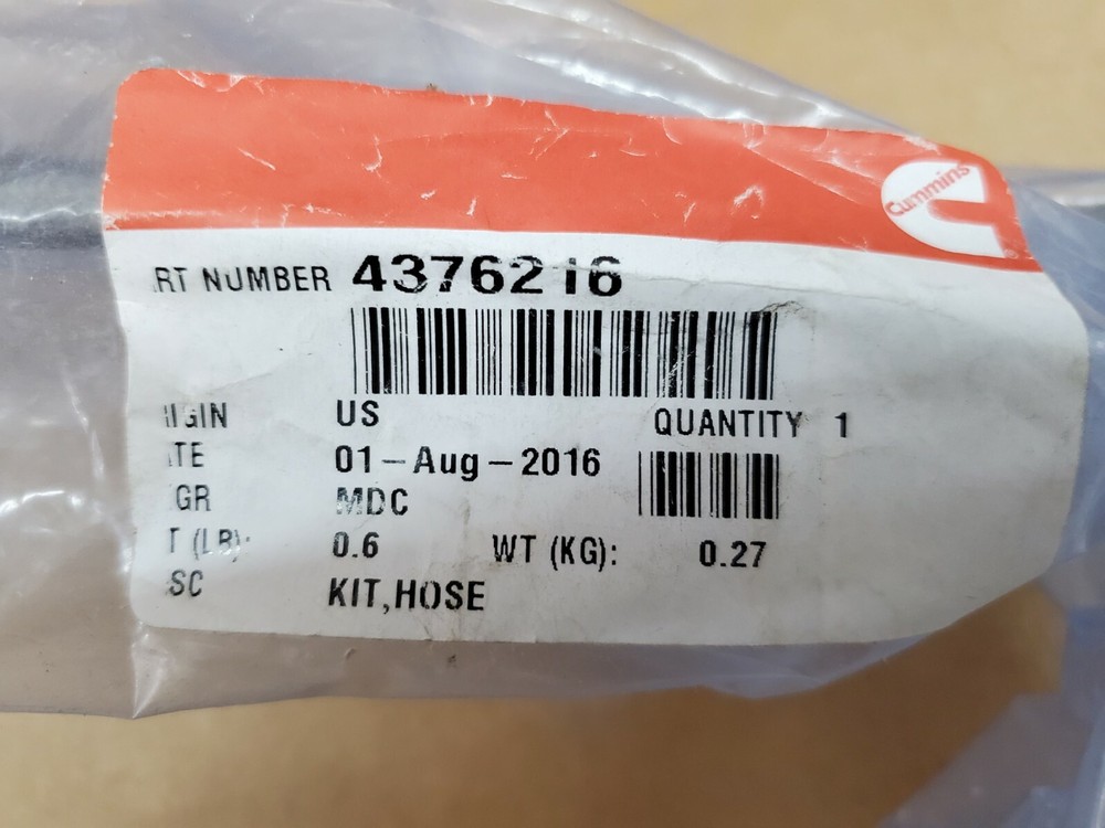 Cummins KIT,HOSE 4376216