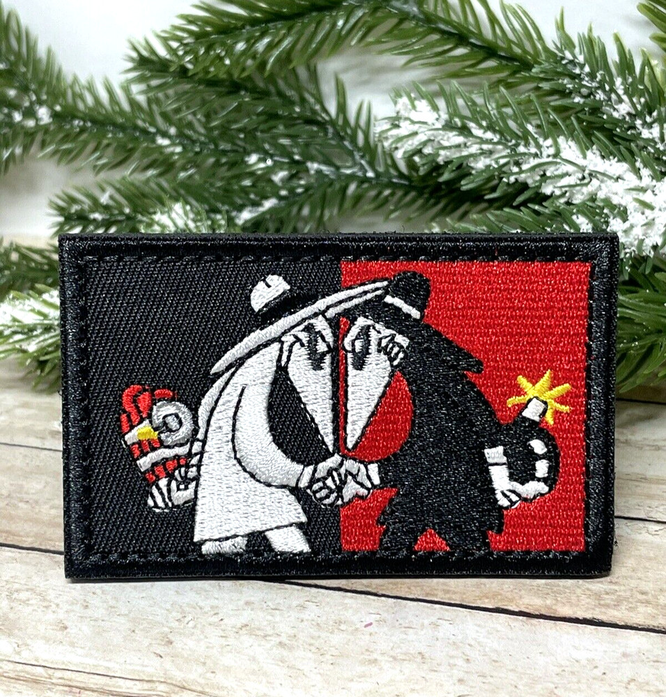 Spy vs Spy Patch - Tactical Morale Patch  - Embroidered Arcade Retro Spy Patch