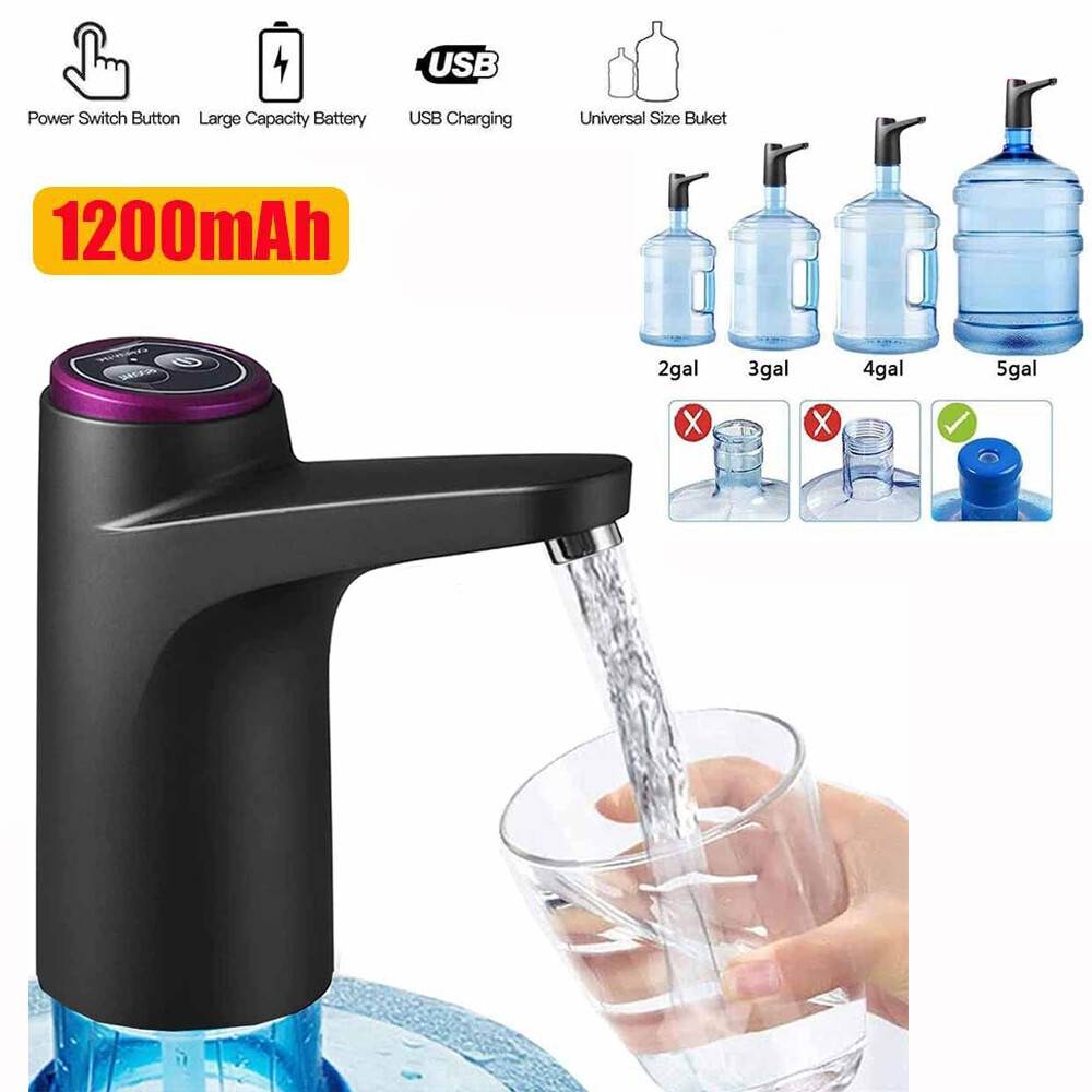 Water Bottle Switch Pump Electric Automatic Universal Dispenser 5 Gallon USB