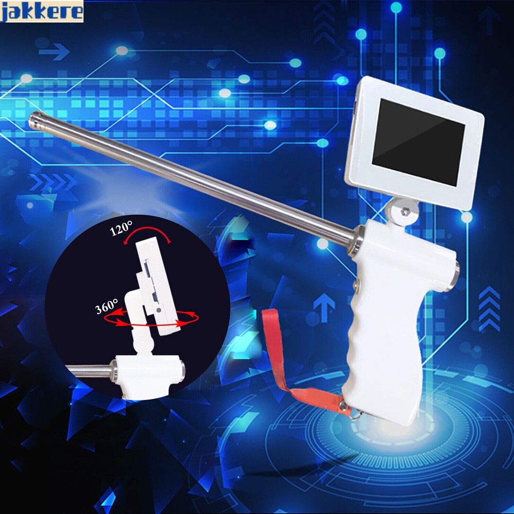 Visual Artificial Insemination Gun Cow Kit Camera with 360 Adjustable Screen NEW