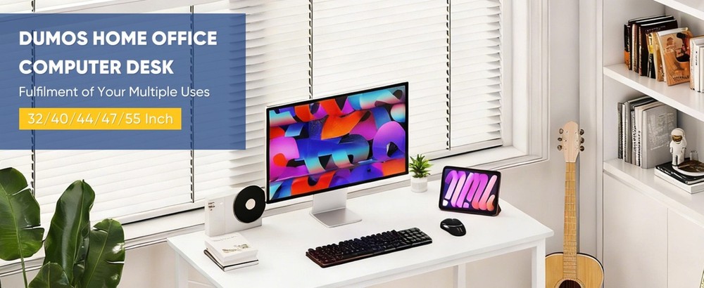 40 Inch Small Computer Office Desk Modern Simple Style Writing Study