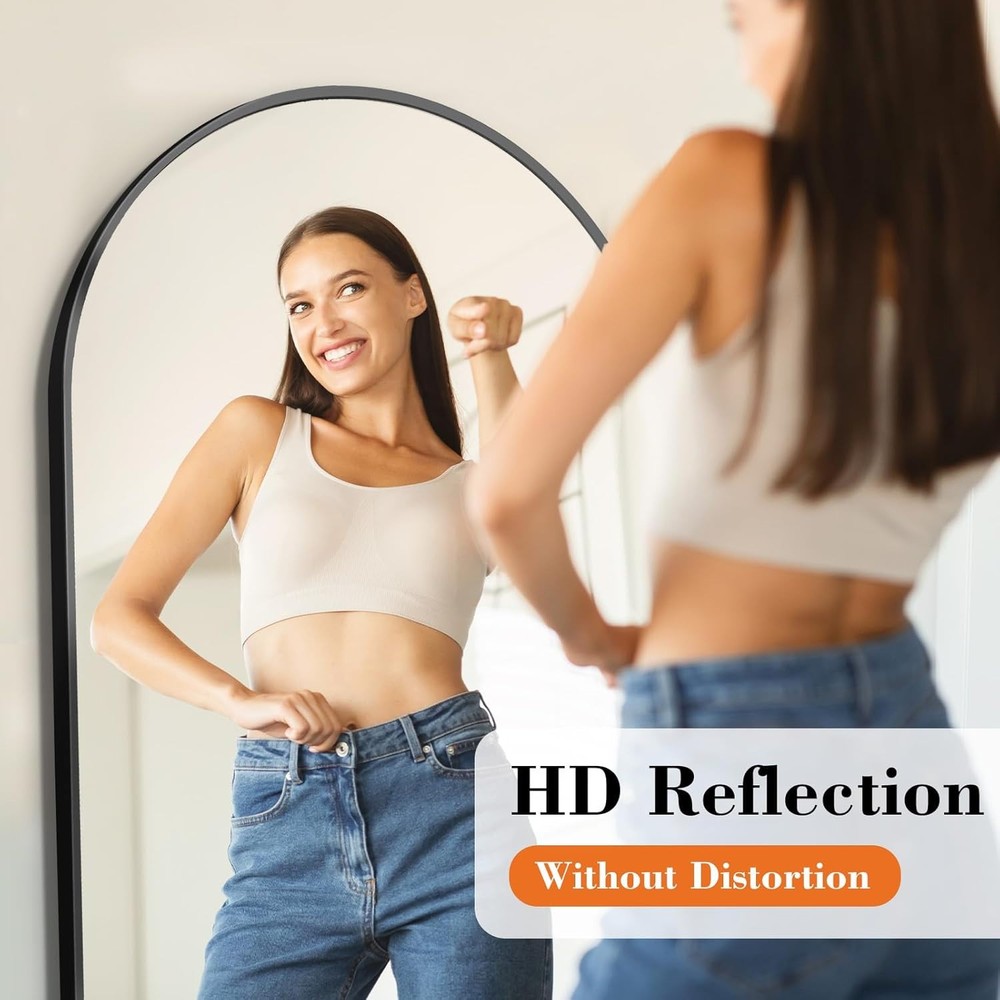 Arched Full Length Mirror with Stand