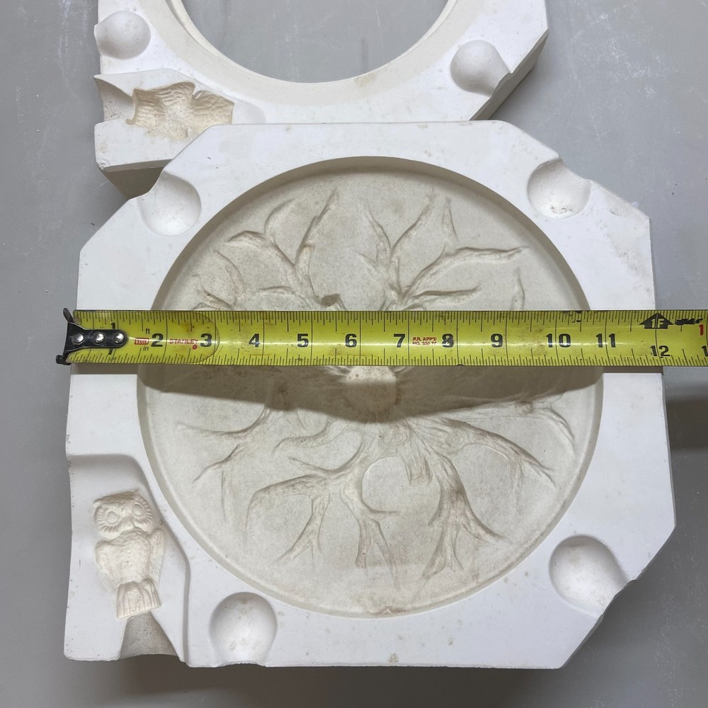 Ceramic Slip Casting Mold Floral Leaf Design Owl Lid Kentucky