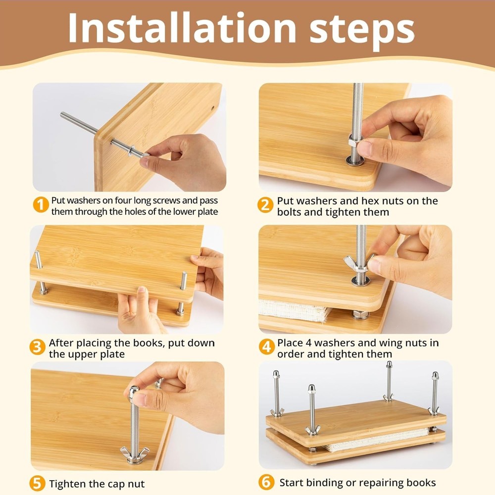 50 Pcs Book Binding Kits for Beginners - Complete DIY Kit with Tools & Instru...