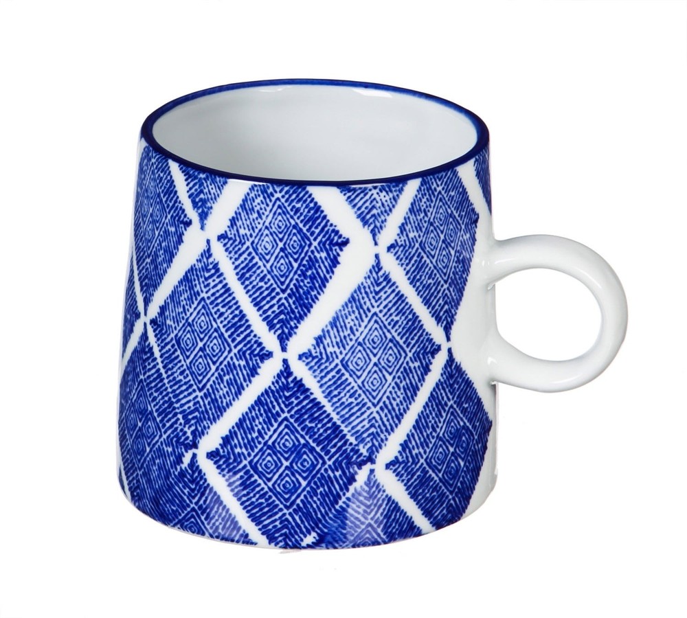 Cypress Ceramic Cup, 10 OZ, Dark Blue Capri