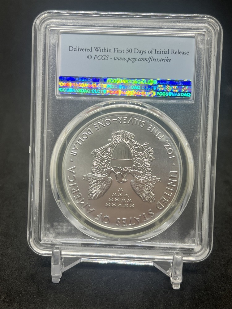 2016 SILVER EAGLE PCGS MS70 ~ FIRST STRIKE FLAG LABEL ~ PRISTINE (385)