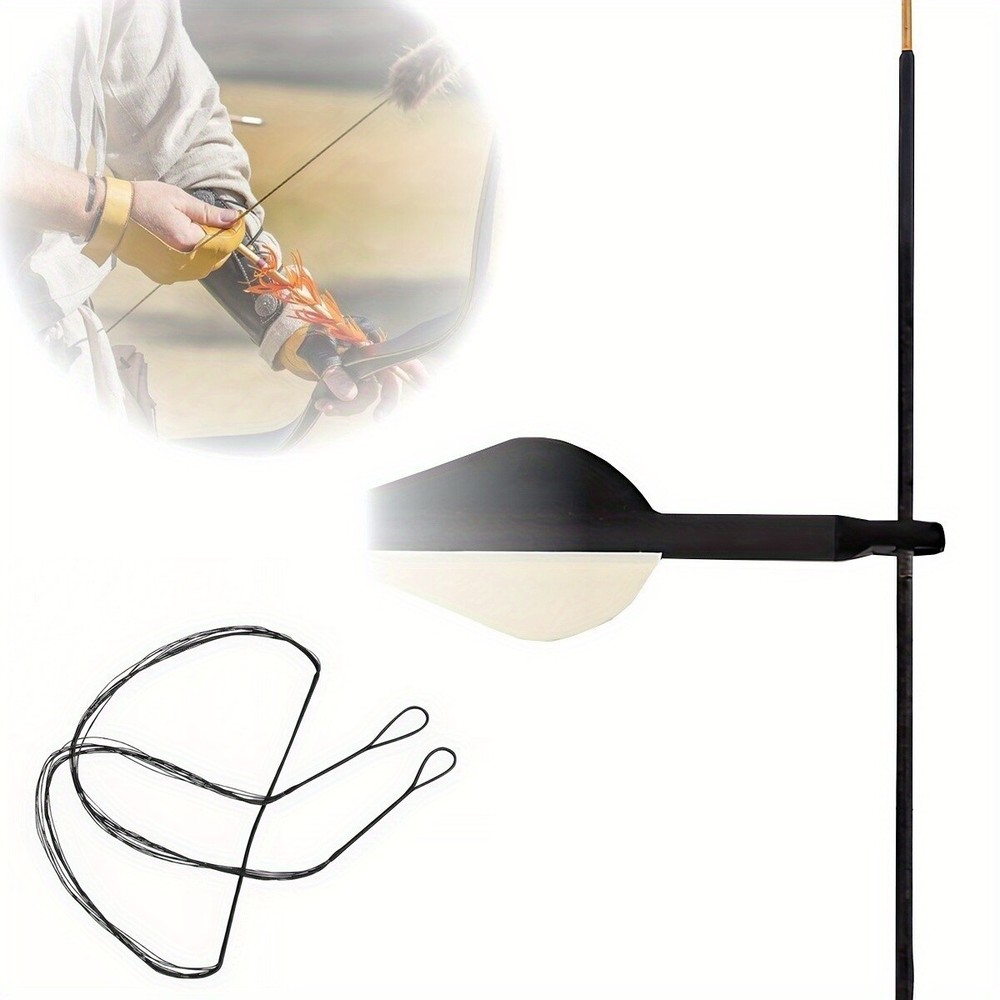 52 Inch Bow String Replacement, 12 Strands Bow String for Recurve Bow&Long Bow