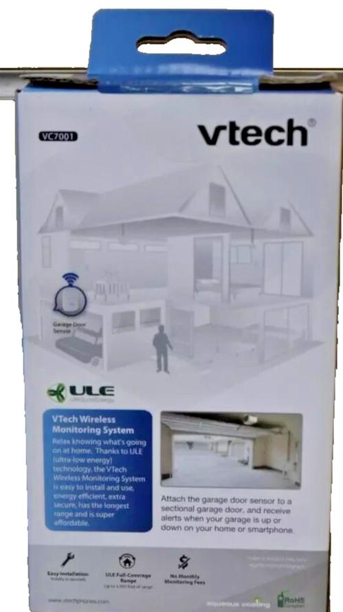 Vtech VC7001 Garage Door Sensor Wireless Monitoring System Easy Install Program