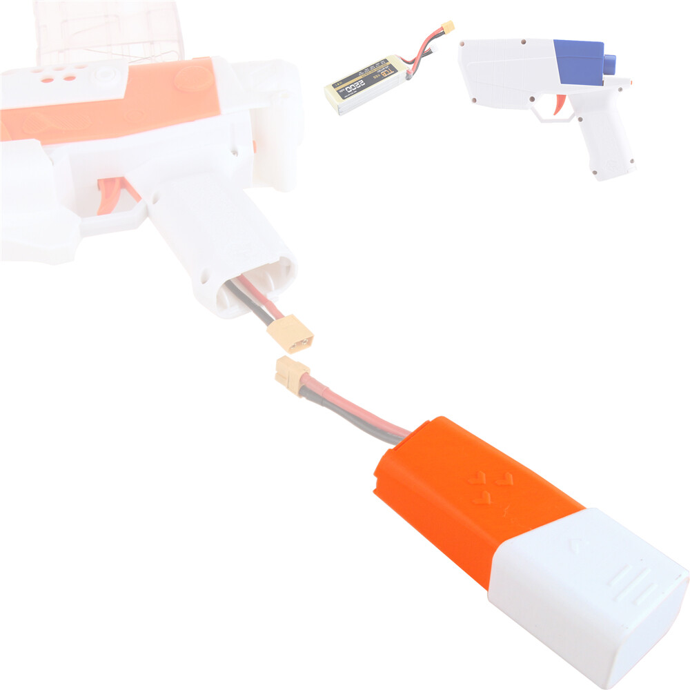 Worker Mod Extended Lipo Battery Case Straight Type for Hurricane Blaster