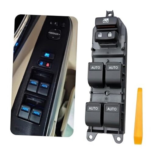 Driver - Side Window Switch - Ice - Blue LED Ice - Blue LED Lights, 4 Auto