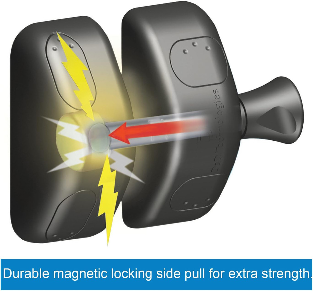 N346-203 Magnalatch Side Pull, 2-3/4", Adjustable, Stainless Steel Components, B