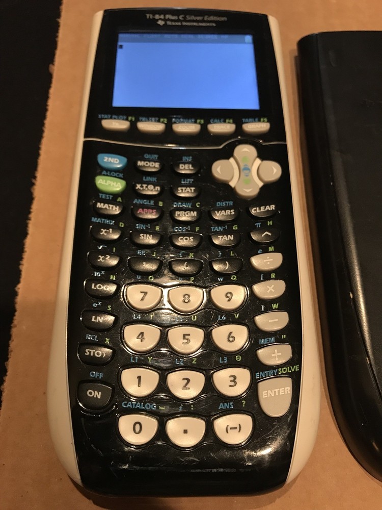 TI-84 Plus C Silver Edition Texas Instruments Graphing Calculator Read For Info