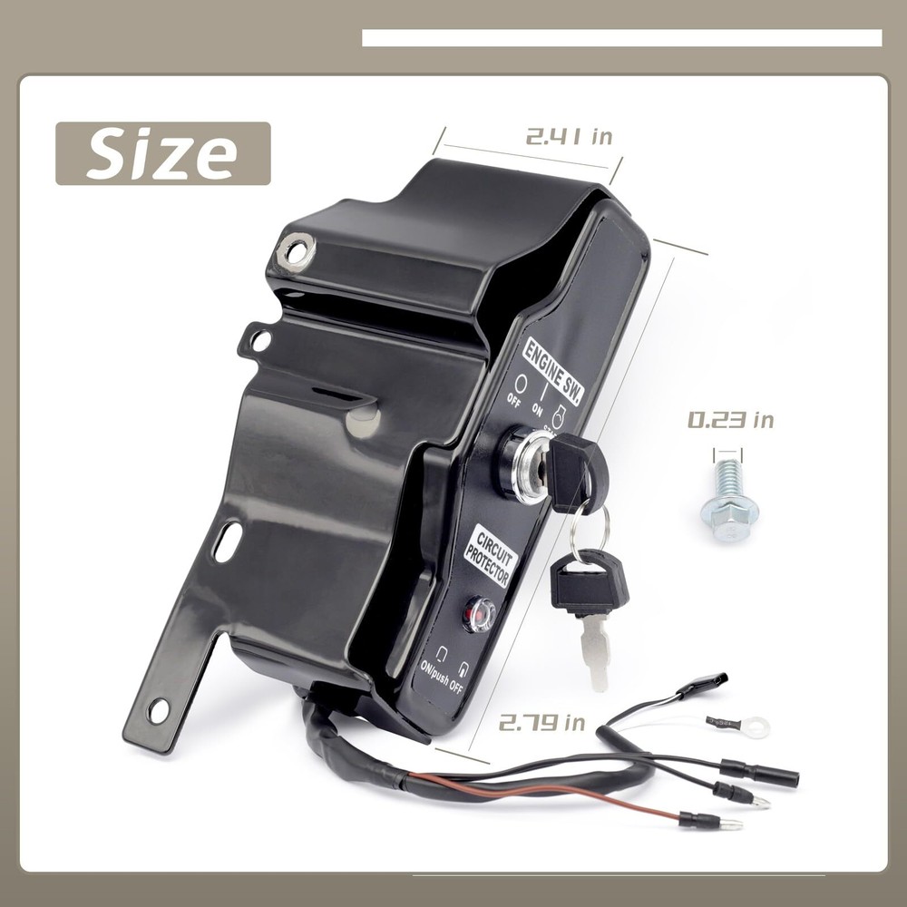 Ignition Switch Box Compatible with Harbor Predator 13HP 420cc Engine 60340 6...