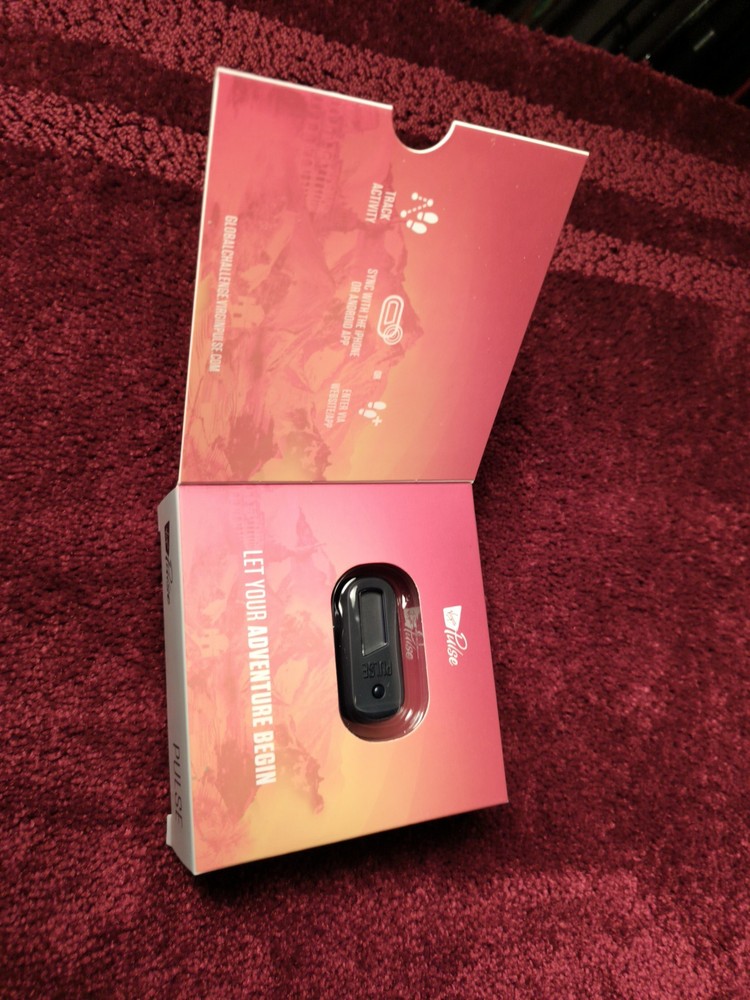 Virgin PULSE Activity Tracker / Pedometer GCC-P04 Blue 2016 Bluetooth Smart NEW