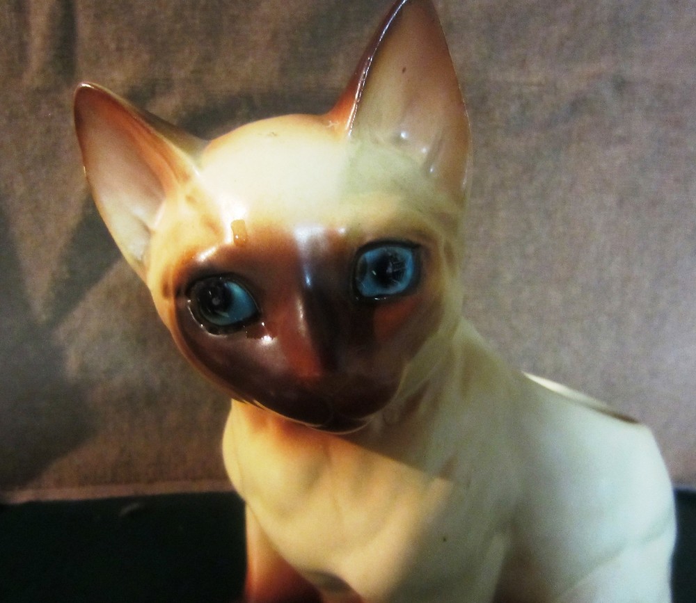 VINTAGE SIAMESE CAT PLANTER