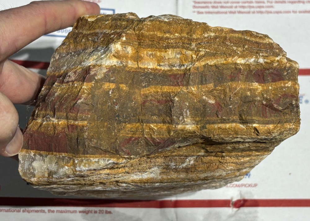 Z~ Travertine Onyx Faced Rough 10 Lbs