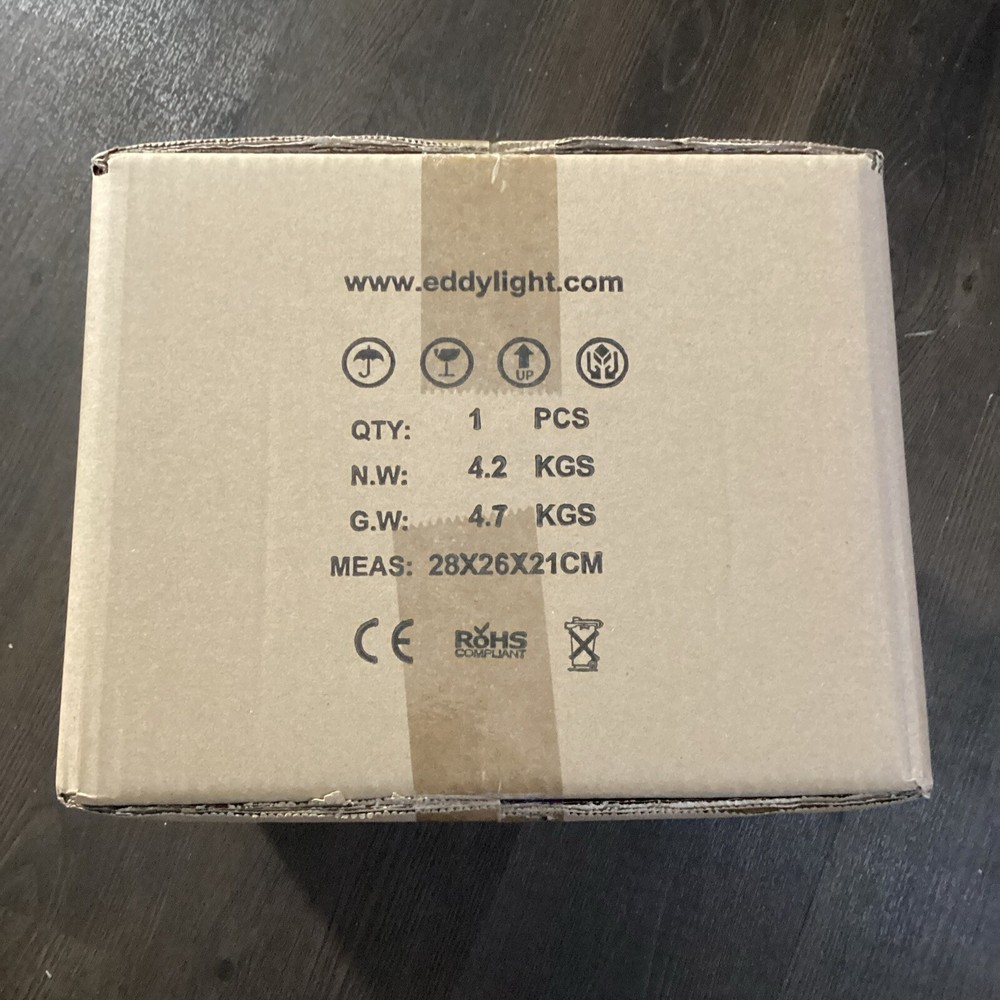 EDDYLIGHT LED STAGE LIGHT, DJ LIGHT WEDDINGS POWERED WIRELESS DMX