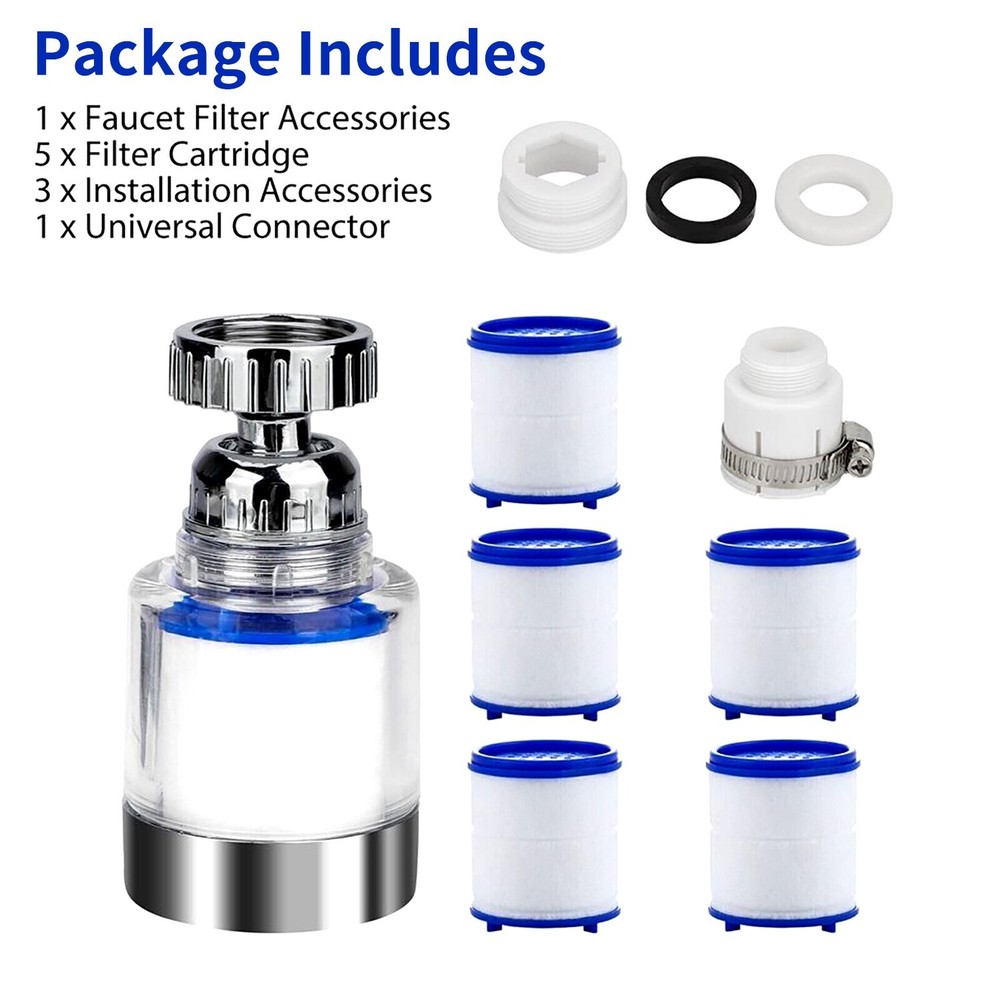 Faucet Water Filter Tap Filtration Kitchen Bathroom Sink Mount Purifier System