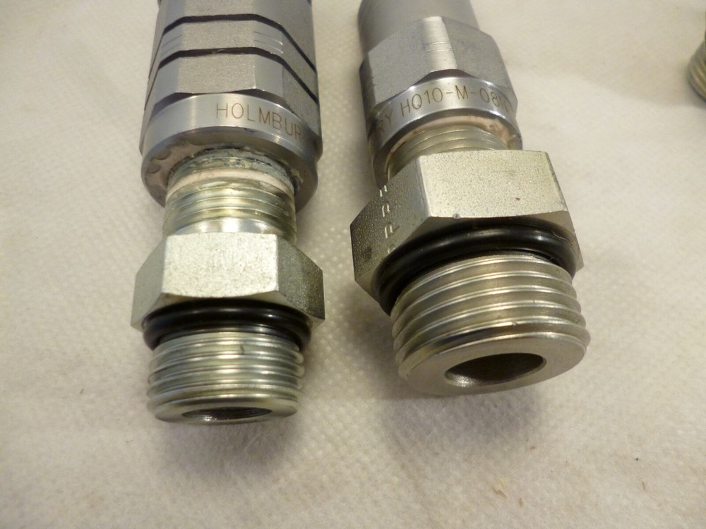 2 SETS HOLMBURY & UNBRANDED HYDRAULIC QUICK DISCONNECT COUPLING 1/2" NPT