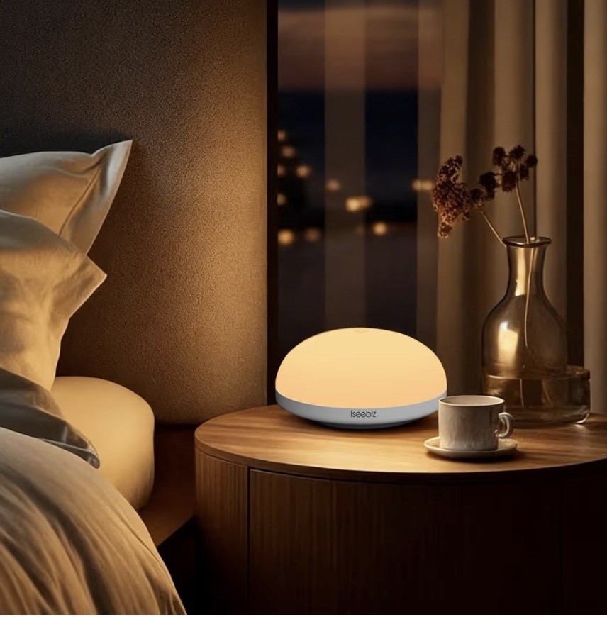 LED Control Smart Bedside Night Light Touch Lamp Bedside Wireless Rechargeable