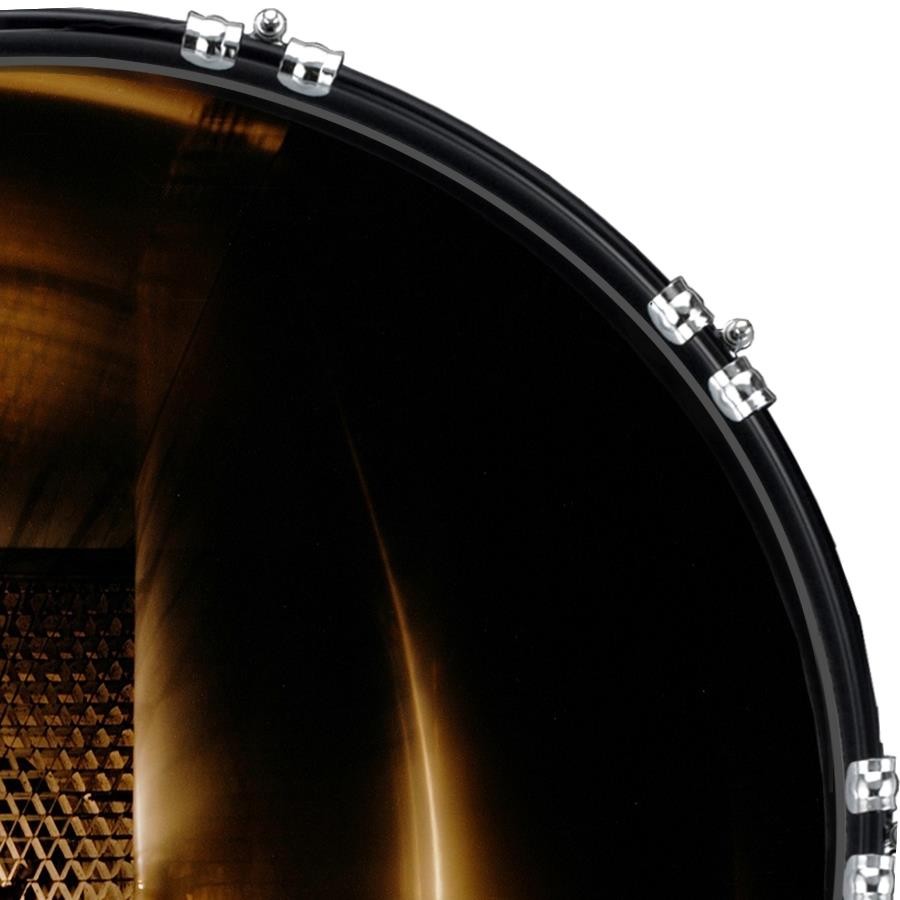 Aquarian 22" Kick Bass Drum Head Graphical Image Front Skin Wind Tunnel