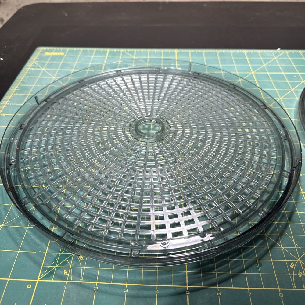 MAGIC CHEF Dehydrator 2 Replacement TRAYS Round Gray Plastic 13"