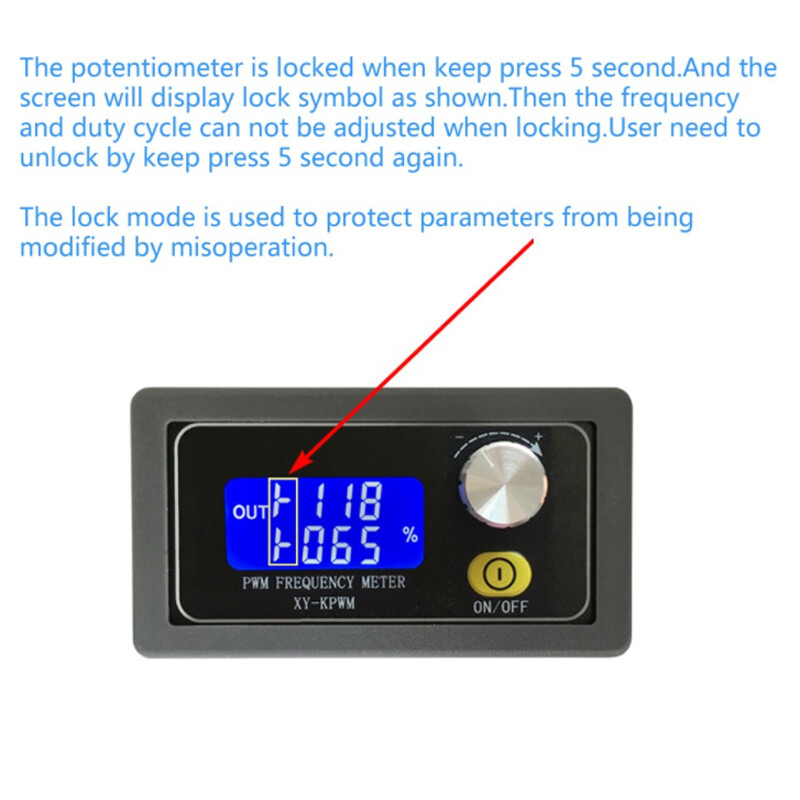 PWM Pulse Frequency Duty Cycle Adjustable Square Wave Signal Generator Module