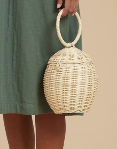 Rattan Round Egg Basket