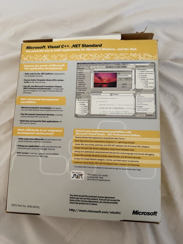 Microsoft Visual C++ Studio .NET 2002 Standard