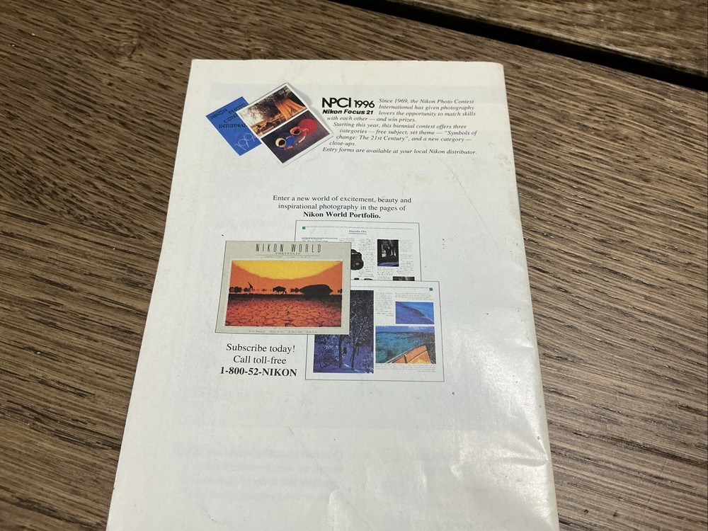 NIKON SPEEDLIGHT UNITS MANUAL VINTAGE - 1996