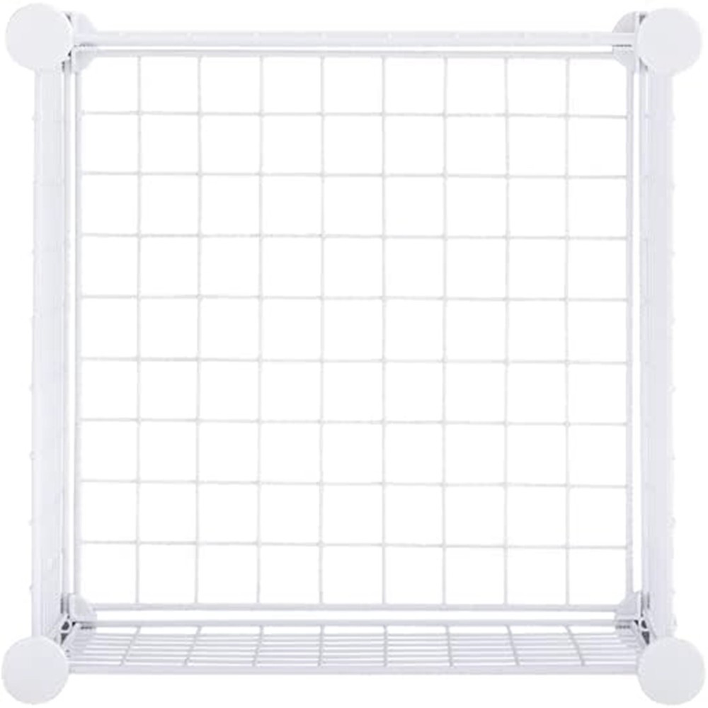 Rubbermaid 3 Piece Storage Stackable Cube Set, Multi-Use Home Organizers, White