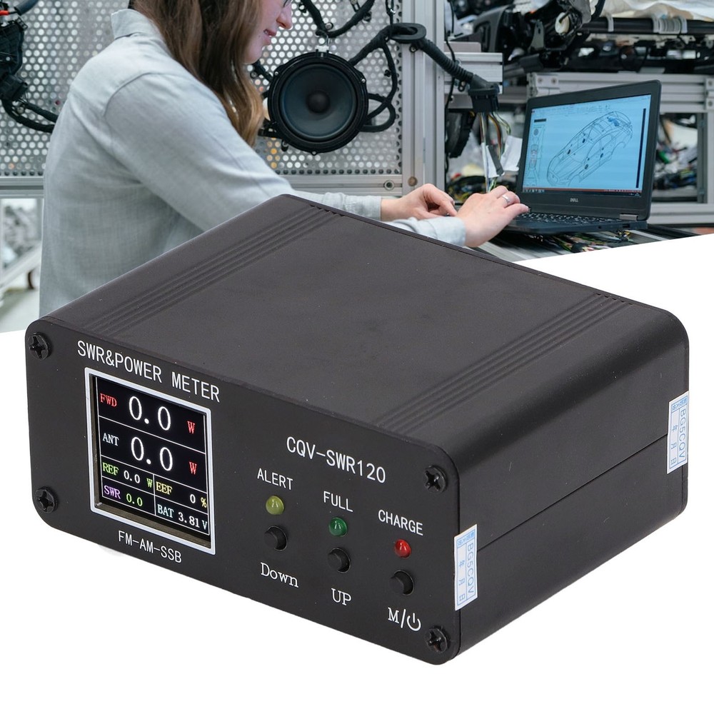 SWR Power Meter 120W Digital Display Standing Wave Meter Frequency Tester