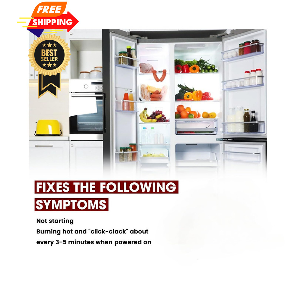 4Pin Refrigerator Over Load Protector Compressor PTC Starter Relay for White