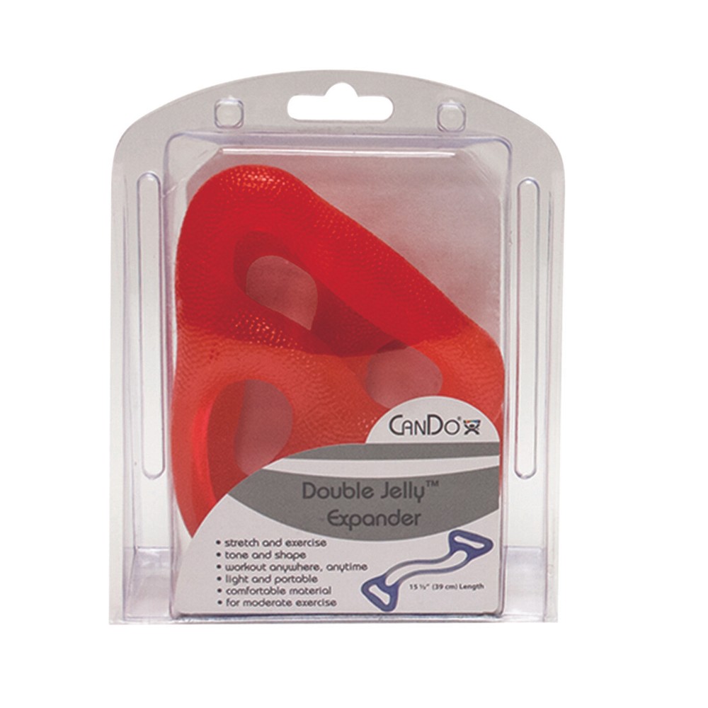 CanDo Jelly Expander Double Exerciser - red - light