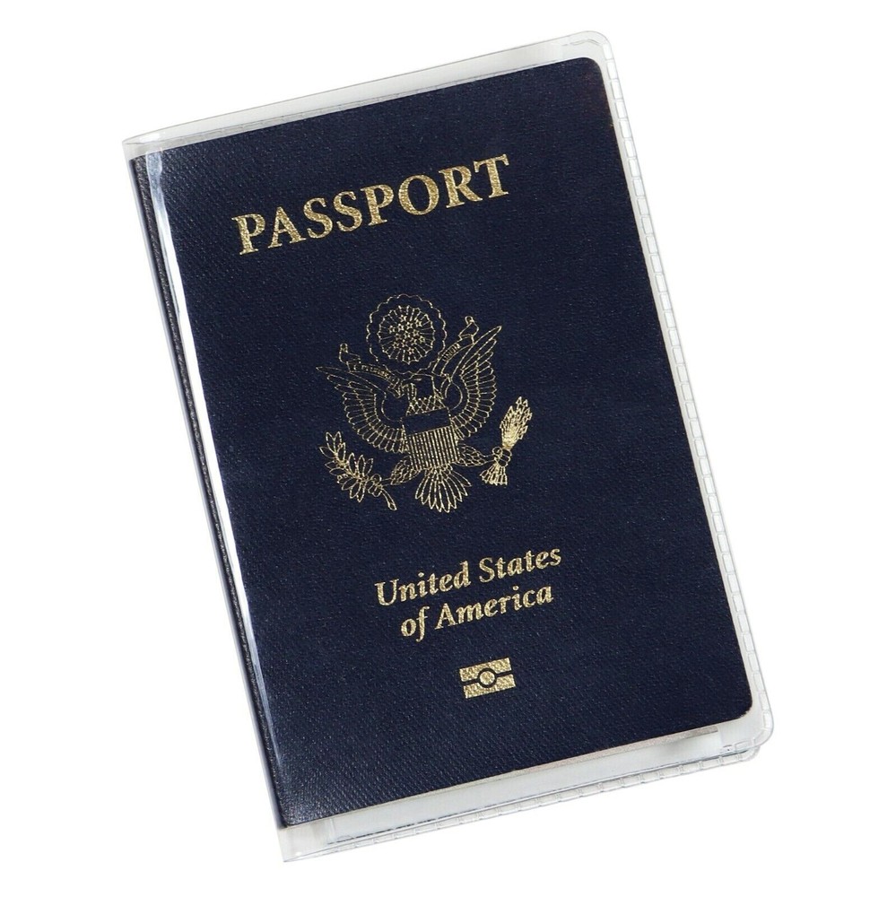 Clear Passport Cover Plastic Protector Vinyl ID Card Protector Case