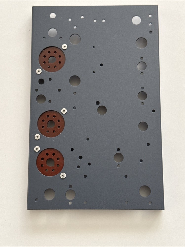 PARASET replica FRONT PANEL with 3 sockets BLUE POWDER