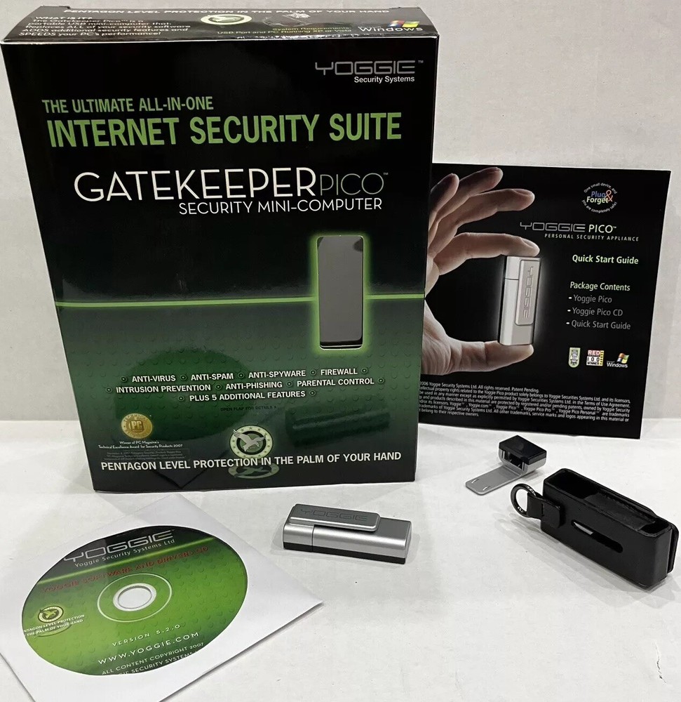 personal internet security portable USB 2007 Yoggie security for Window preowned